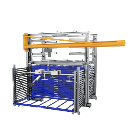 Системы хранения металла с вакуумной траверсой